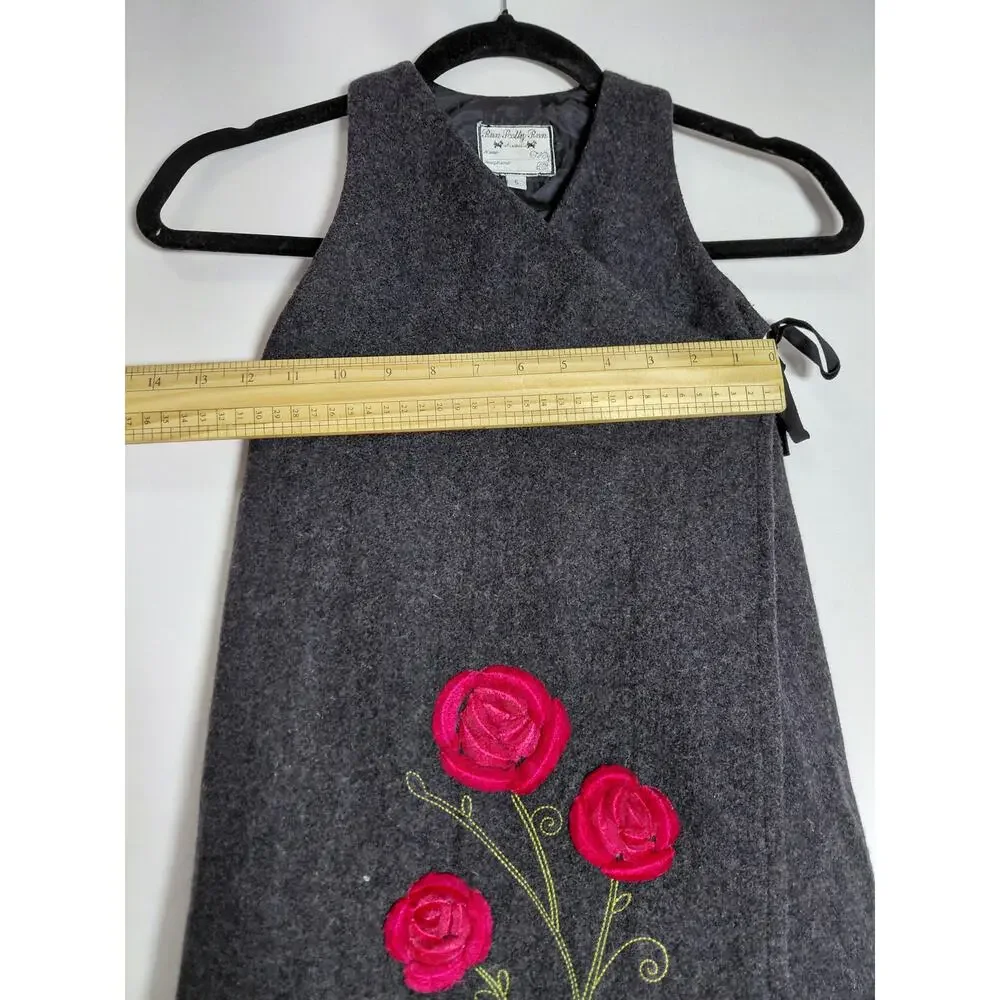 Run Scotty Run Australia Wool Blend Dress Gray Solid Size 5
